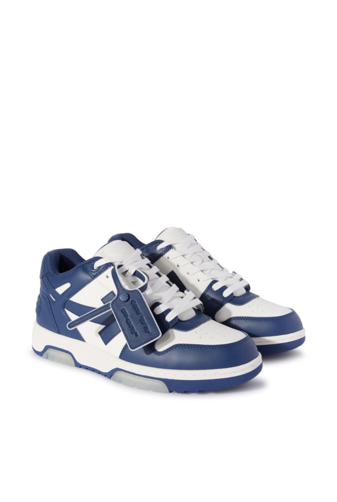 Off-White Out Of Office “Ooo” Sneakers – white/royal blue – Saint Luxury