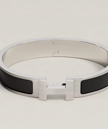 Hermès Clic HH Bracelet - noir / silver