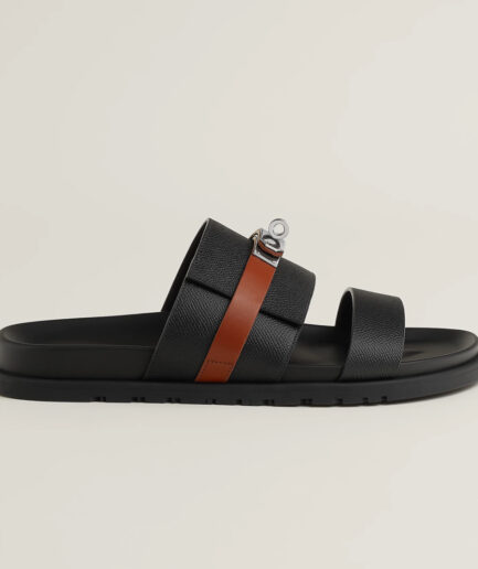 Hermès Jackson Sandal - noir / naturel H