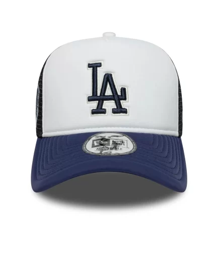 LA Dodgers MLB World Series Navy 9FORTY E-Frame Trucker Adjustable Cap