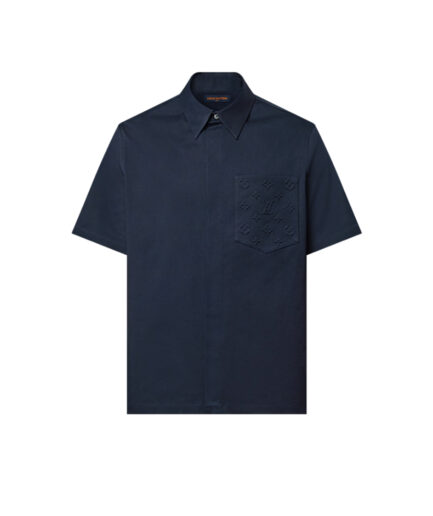 Louis Vuitton Monogram Pocket Short-Sleeved Shirt - blue