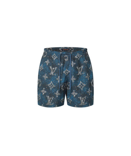 Louis Vuitton Printed Monogram Swim Shorts - ocean blue