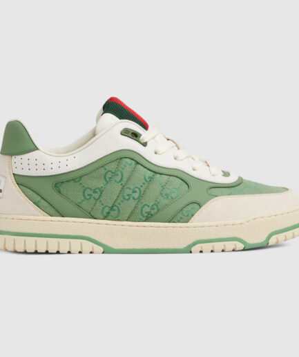 Gucci Re-Web Trainer - beige/green