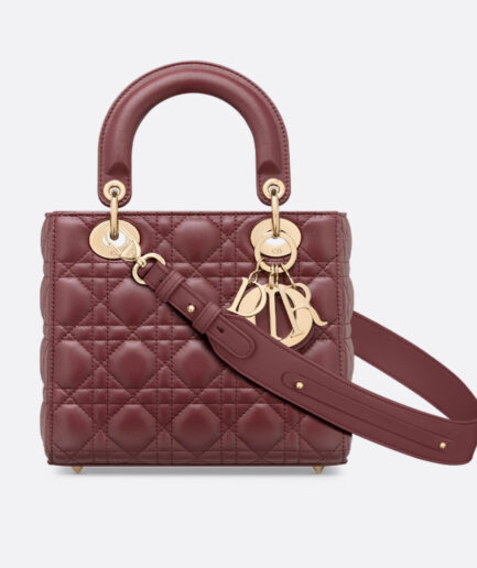 Dior Small Lady Dior My ABCDior Bag - Dahlia Red Cannage Lambskin