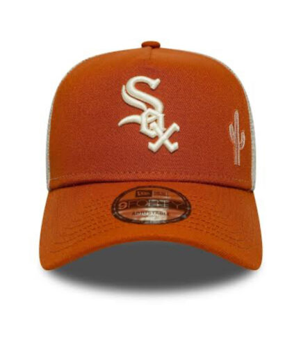 Chicago White Sox MLB Festival Brown 9FORTY A-Frame Trucker Adjustable Cap