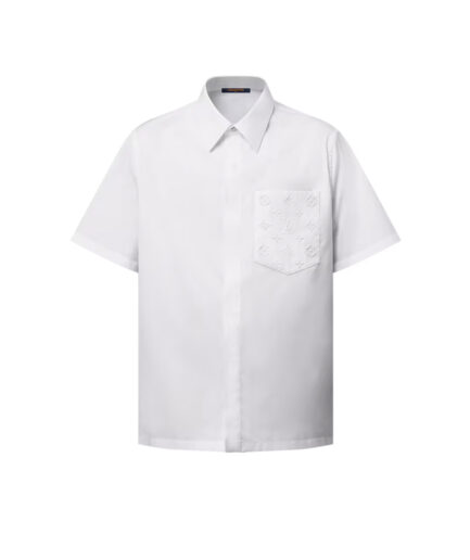 Louis Vuitton Monogram Pocket Short-Sleeved Shirt - white