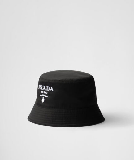 Prada Re-Nylon Bucket Hat - black / white