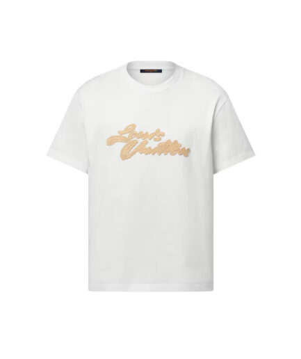 Louis Vuitton Embroidered Signature T-Shirt - white