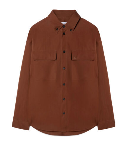 Off-White STITCH COTGAB MILIT OVERSHIRT - brown
