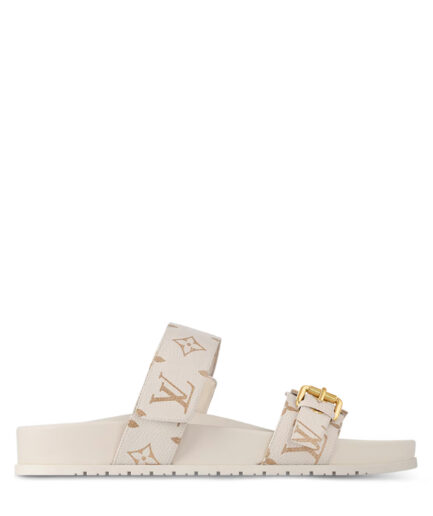 Louis Vuitton Bom Dia Flat Comfort Mules - beige