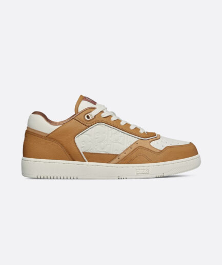 Dior B27 Uptown Low-Top Sneaker - Cognac and White