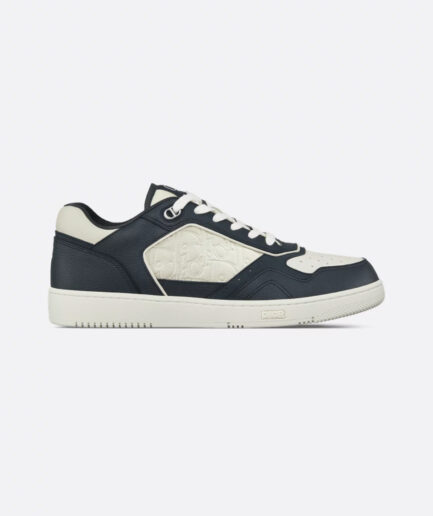 Dior B27 Uptown Low-Top Sneaker - Navy Blue and White