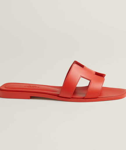 Hermès Oran Sandal - orange capucine