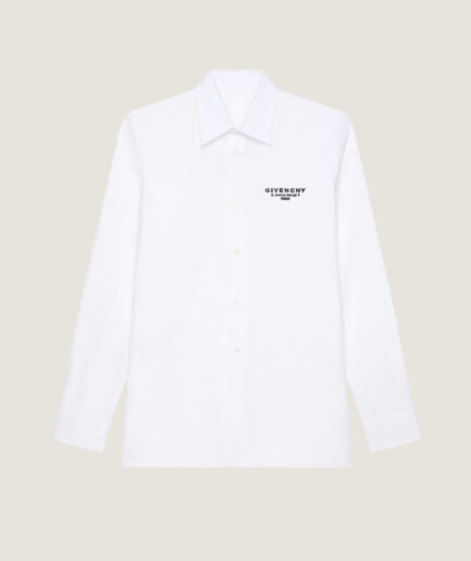 Givenchy Shirt in poplin with GIVENCHY Stamp print - white