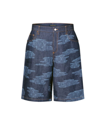 Louis Vuitton Monogram Chambray Shorts - Indigo Blue
