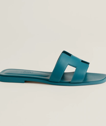 Hermès Oran Sandal - bleu Iroise