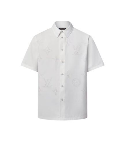 Louis Vuitton Monogram Printed Short-Sleeved Shirt - white