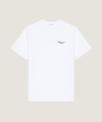 Givenchy T-shirt in cotton with GIVENCHY Stamp print - white