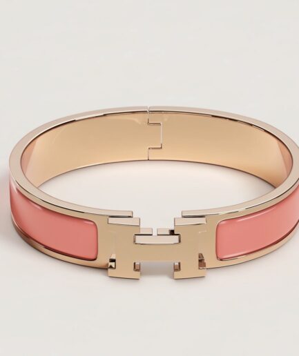 Hermès Clic H Bracelet - papaye