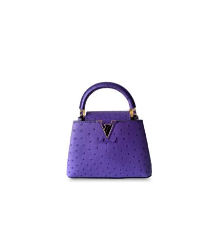 Louis Vuitton Capucines Mini Bag- Ostrich Purple