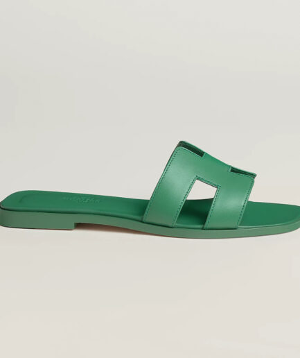 Hermès Oran Sandal – Vert Jungle
