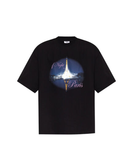 Vetements Eiffle Tower T-shirt- Black