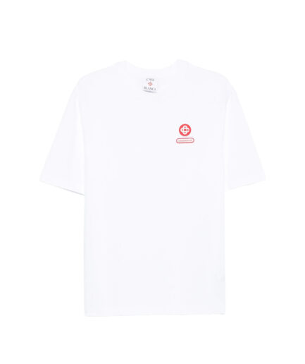 Casablanca Logo Patch T-shirt – white