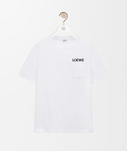 Loewe Relaxed Fit in Cotton T-shirt- white/black