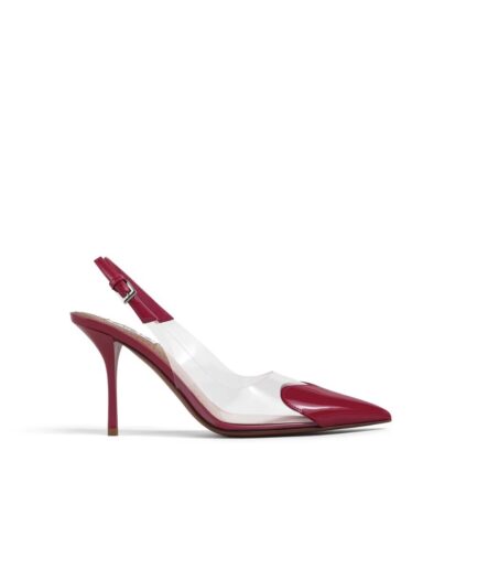 Alaïa LE CŒUR SLINGBACKS IN PATENT LEATHER – PINK