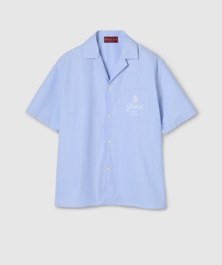 Gucci Thin Striped Bowling- Light Blue