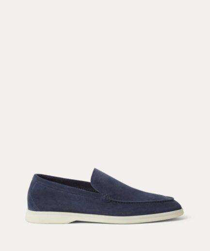 Loro Piana Summer Walk Loafer Suede – Dark Deep Sea