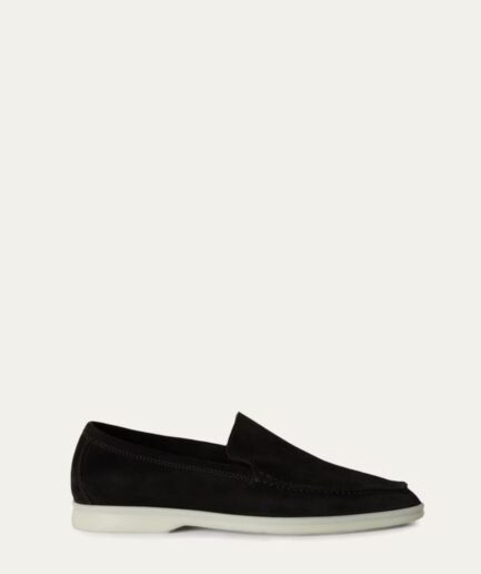 Loro Piana Summer Walk Loafer Suede – Black