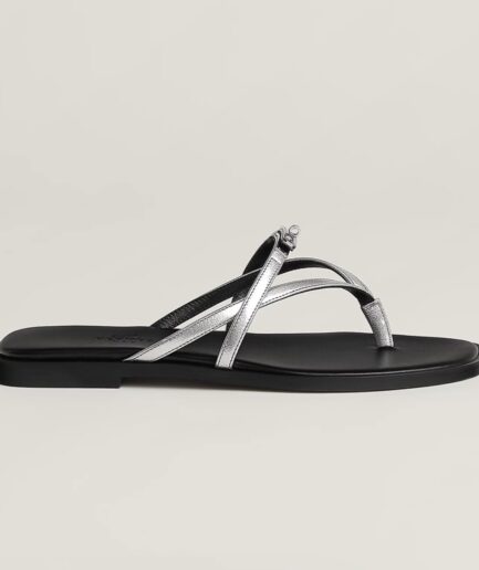 Hermes Miss Sandal- Gris Argente