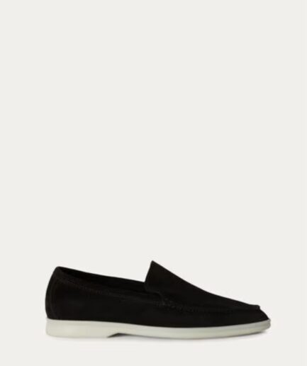 Loro Piana Summer Walk Loafer Suede – Black