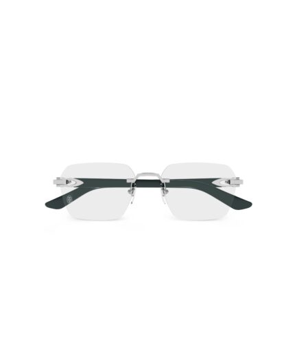 Cartier Geometric Sunglasses- Transparent/Green