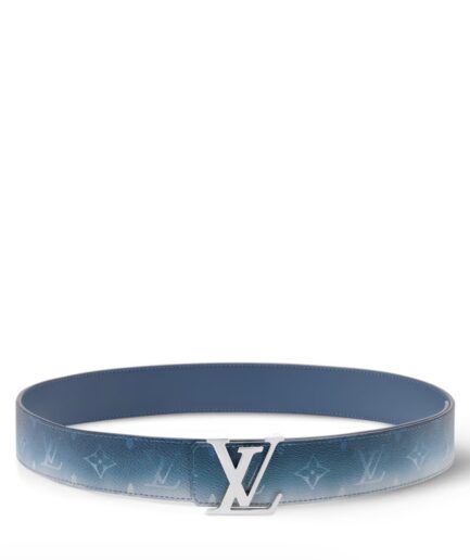 Louis Vuitton LV Initials Monogram Pigment 40MM Belt – Blue