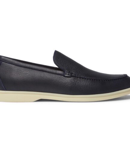 Loro Piana Summer Walk Loafer Elk Leather – Blue Navy