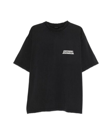 Balenciaga Masking Tape Tshirt- Black