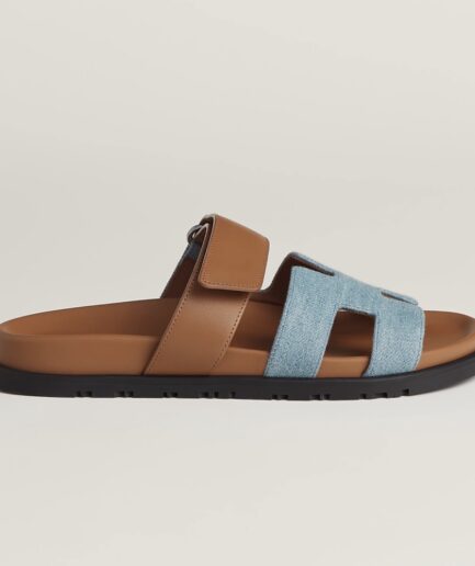 Hermès Chypre Sandal – Bleu Claire/Naturel