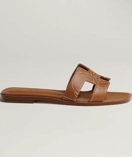 Hermès Oran Sandal – Naturel/Threaded