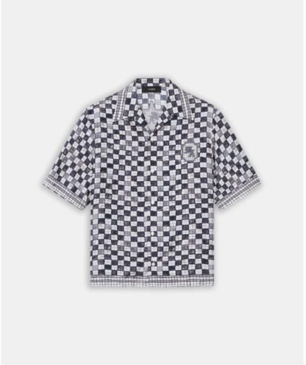 Amiri MA Checkered Bowling- Taupe