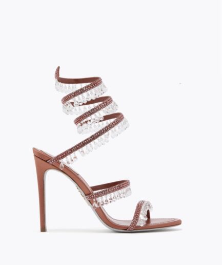René Caovilla Chandelier Mocha Mousse Sandal 105