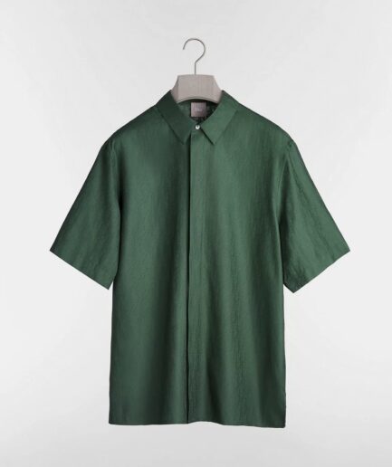 Dior Oblique Short-Sleeved Shirt- Green