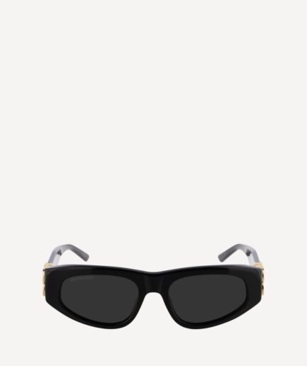 Balenciaga Dynasty D-Frame Sunglasses- Black/Gold