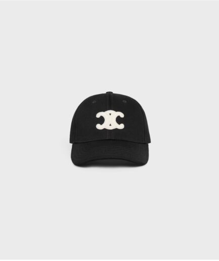 Celine Triomphe Baseball Cap- Black