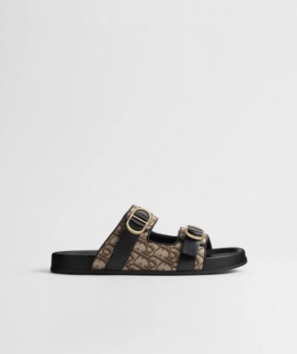 Dior Aqua Oblique Jacquard Sandal- Brown