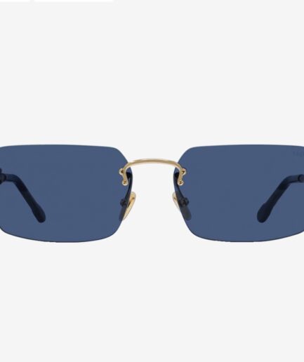 Fred Force 10 Rectangle Sunglasses- Blue/Gold